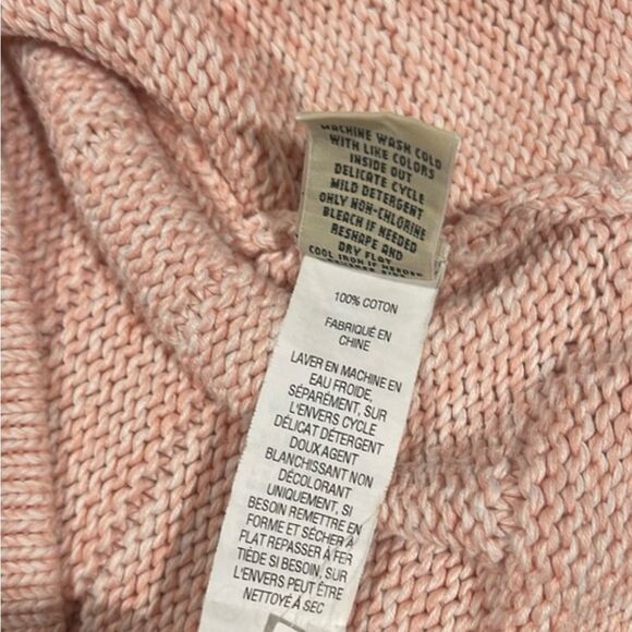 LL Bean Women’s crewneck sweater Salomon coral color size M - Picture 8 of 8